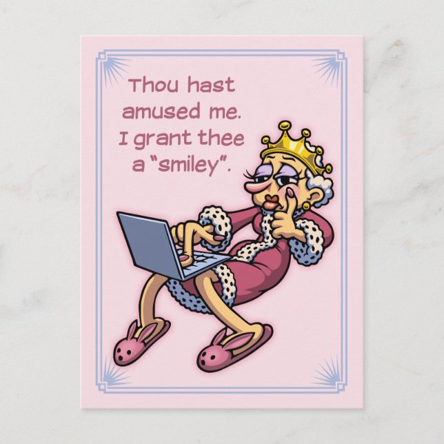 Queen of Likes Vykort (Framsida)