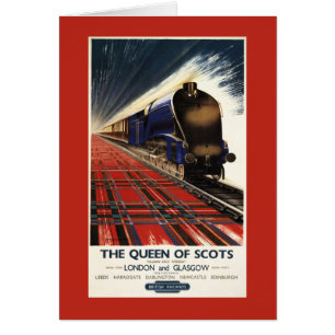 Queen of Scots Pullman Tåg Hälsningskort