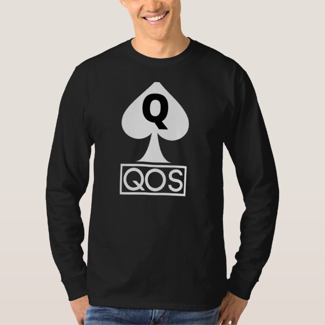 Queen of Spades Qos T Shirt (Framsida)