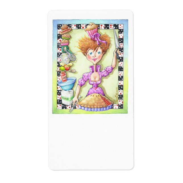 QUEEN of TARTS-etiketter Fraktsedel (Framsidan)