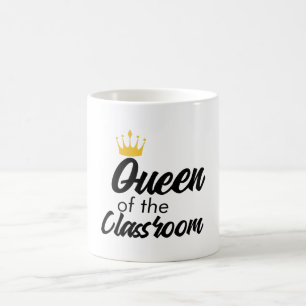 Queen of the Classroom Coola Back to school Quote Kaffemugg