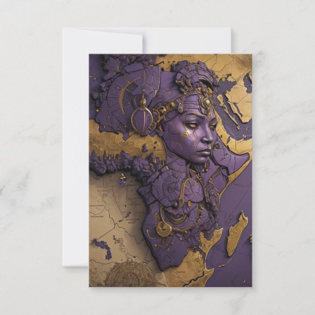 Queen of the Golden Diaspora Tack Kort (Framsida)