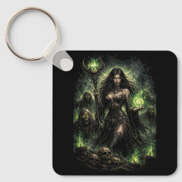Queen of the Green Flame Nyckelring