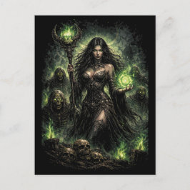 Queen of the Green Flame Vykort