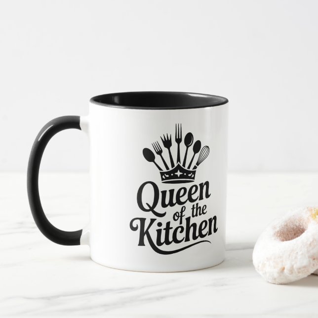 Queen of the kitchen  mugg (Med munk)