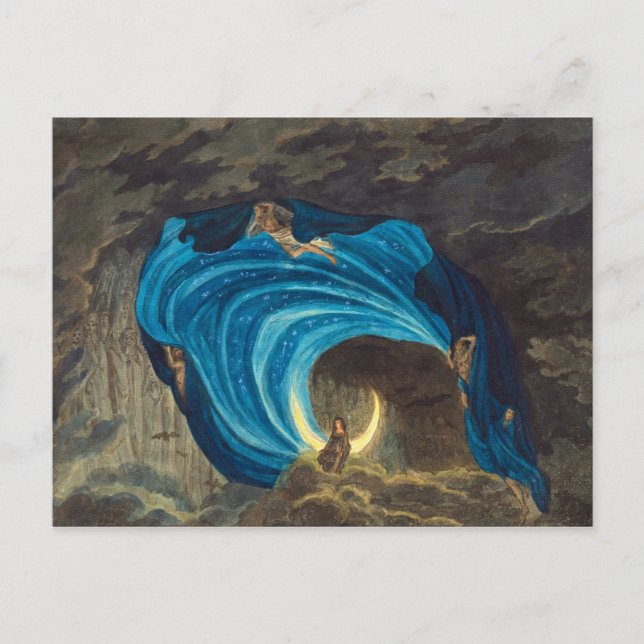 Queen of the Night Scene by Simon Quaglio Vykort (Framsida)