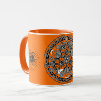 Queen Of The Snakes (hand-drawn monochrome) Mug Mugg