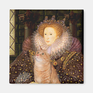 Queen - Orange Tabby katt 46 Magnet