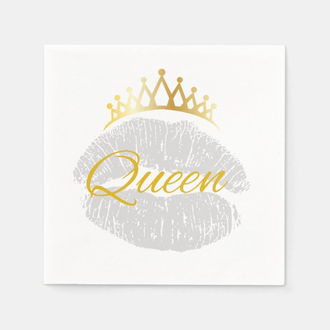 Queen Party Napkins Pappersservett (Framsidan)