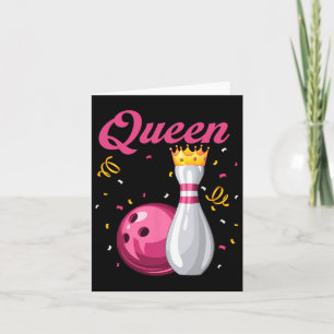 Queen Pin Bowlareare Bowling Älskare Bowling Queen Kort