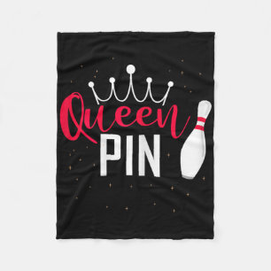 Queen Pin Tröja Bowler Bowlings Liga För Bowling Fleecefilt