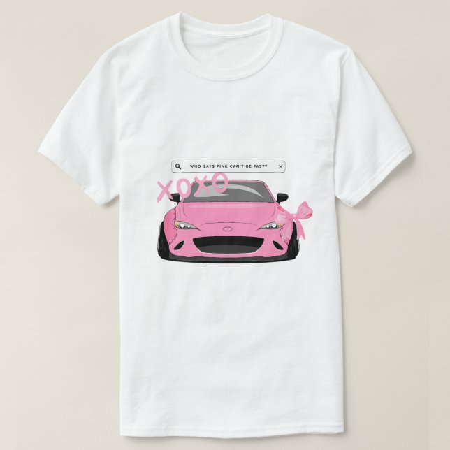 Queen Rosa Sports Car T-Shirt (Design framsida)