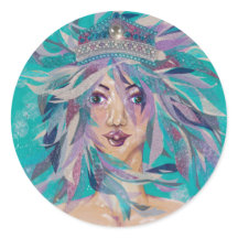 Queen Safine Blue Lila Sjöjungfru Ocean Princess