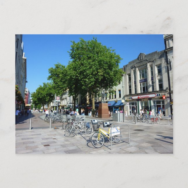 Queen Street Cardiff Vykort (Framsida)