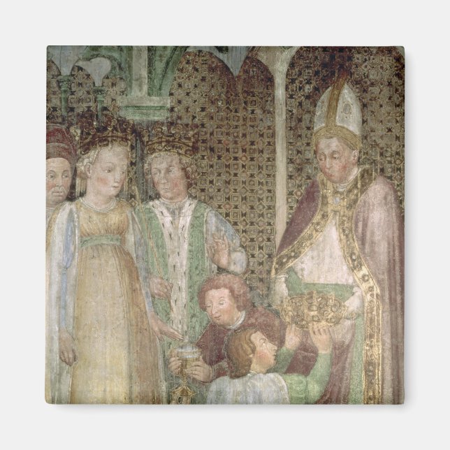 Queen Theodolinda och Pope Gregory Underbaren Magnet (Framsidan)