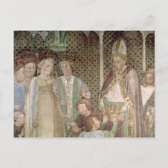 Queen Theodolinda och Pope Gregory Underbaren Vykort (Framsida)