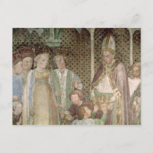 Queen Theodolinda och Pope Gregory Underbaren Vykort