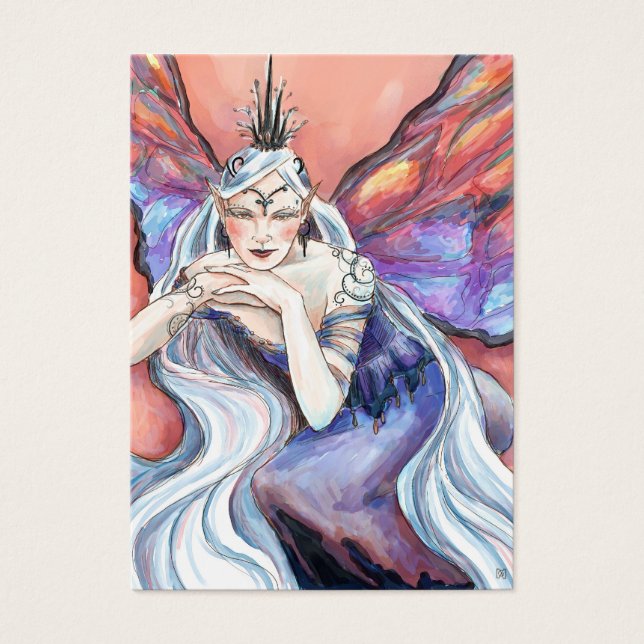 Queen Titania Gift Märkre Visitkort (Framsidan)