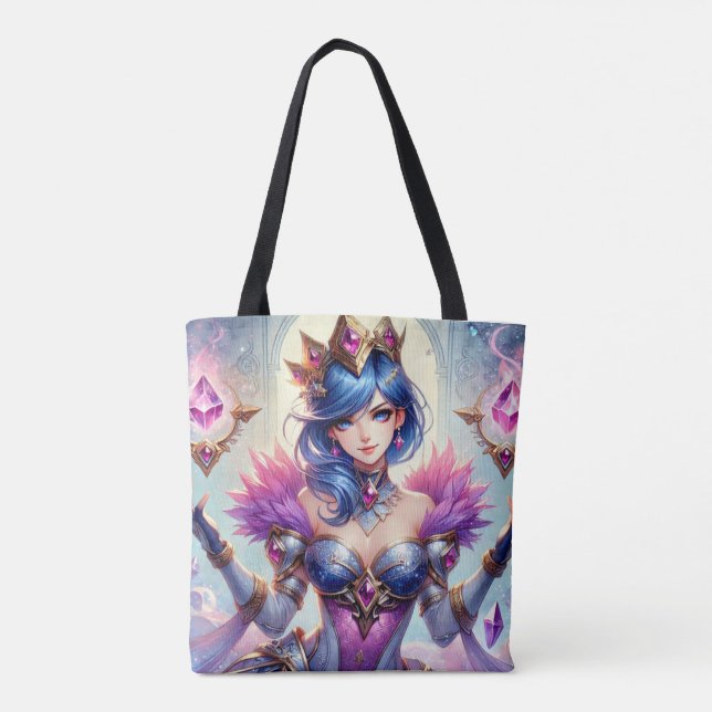 Queen Tote Bag Tygkasse (Baksida)