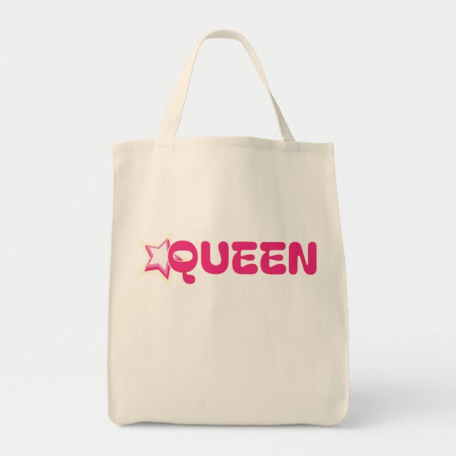 Queen Tote Bag Tygkasse (Framsidan)
