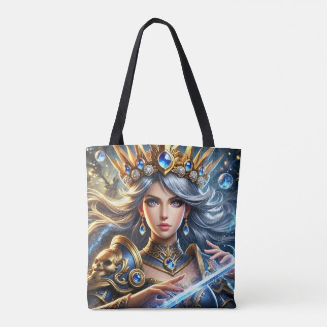 Queen Tote Bag Tygkasse (Baksida)