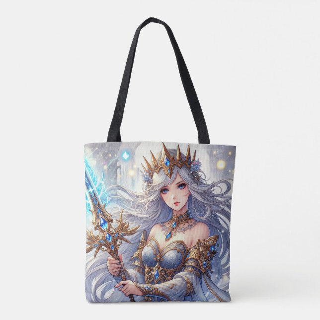 Queen Tote Bag Tygkasse (Baksida)