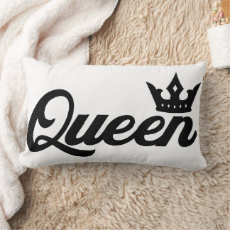 Queen Typography Classy Lumbarkudde