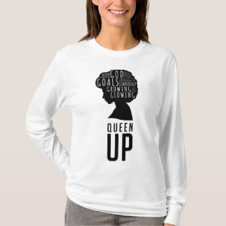 Queen Up Dam Långärmad Tshirt T Shirt