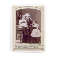 Queen Victoria (1819-1901) med sina barnbarn,