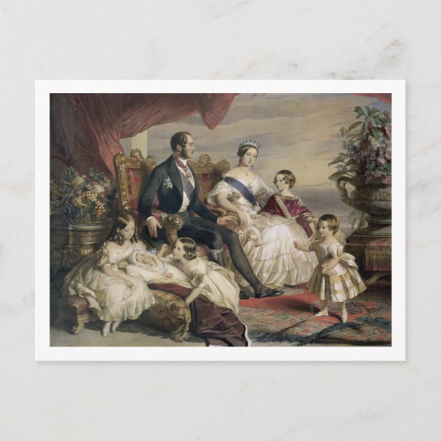 Queen Victoria (1819-1901) och Prince Albert (1819 Vykort (Framsida)