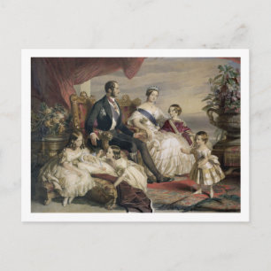 Queen Victoria (1819-1901) och Prince Albert (1819 Vykort