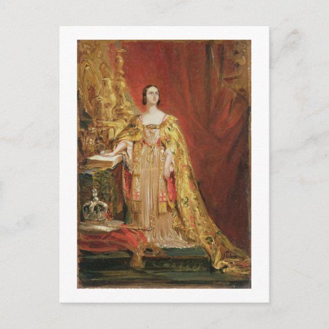 Queen Victoria (1819-1901) Vykort (Framsida)