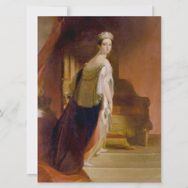 Queen Victoria (av Thomas Sully) Kort (Framsida)