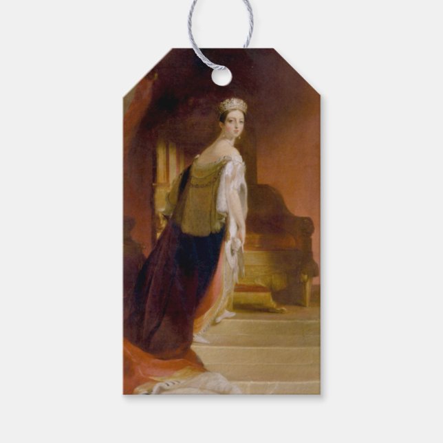 Queen Victoria (av Thomas Sully) Presentetikett (Framsidan)