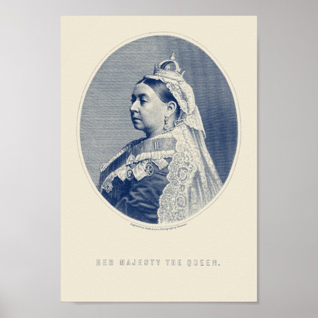 Queen Victoria Engrave - Her Majesty The Queen Poster (Framsidan)