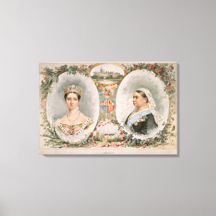 Queen Victoria Golden Jubilee Poster Canvastryck
