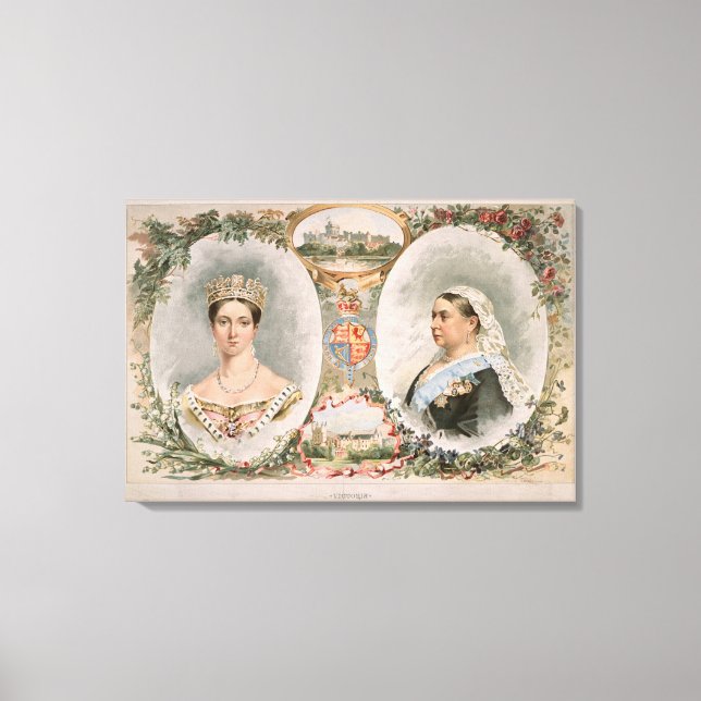 Queen Victoria Golden Jubilee Poster Canvastryck (Framsida)