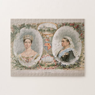 Queen Victoria Golden Jubilee Poster Pussel