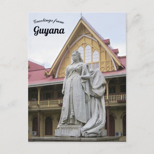 Queen Victoria High Court Georgetown Guyana Vykort (Framsida)