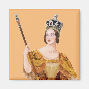 Queen Victoria - historiska illustrationer Magnet