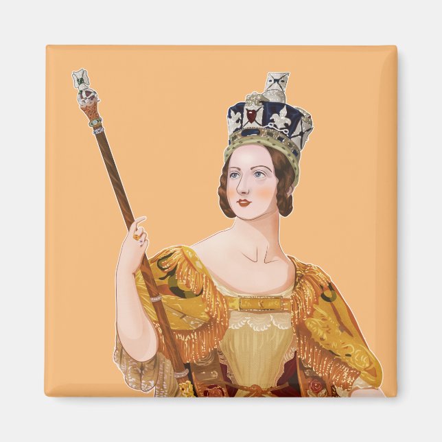 Queen Victoria - historiska illustrationer Magnet (Framsidan)