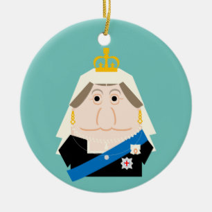 Queen Victoria Julgransprydnad Keramik