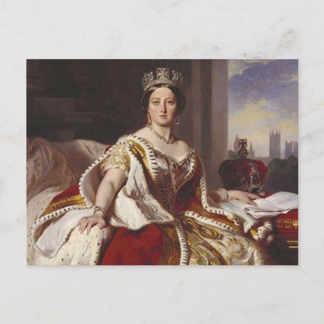 Queen Victoria: Koronation Vykort (Framsida)