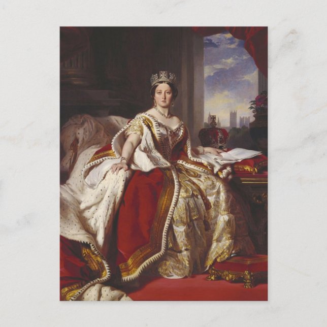 Queen Victoria: Koronation Vykort (Framsida)