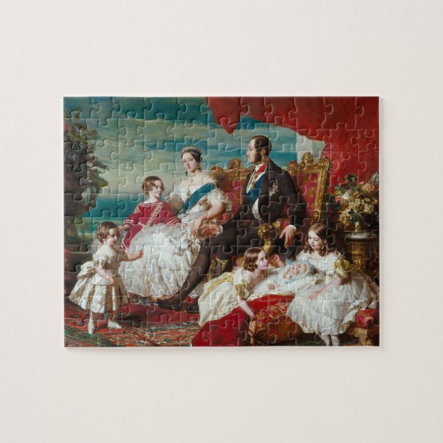 Queen Victoria och hennes familj Pussel (Horisontell)