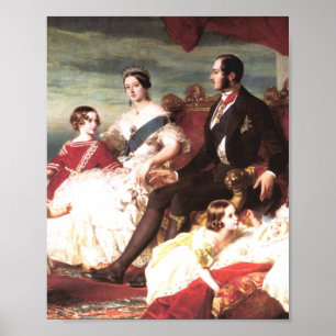 Queen Victoria och Prince Albert Poster