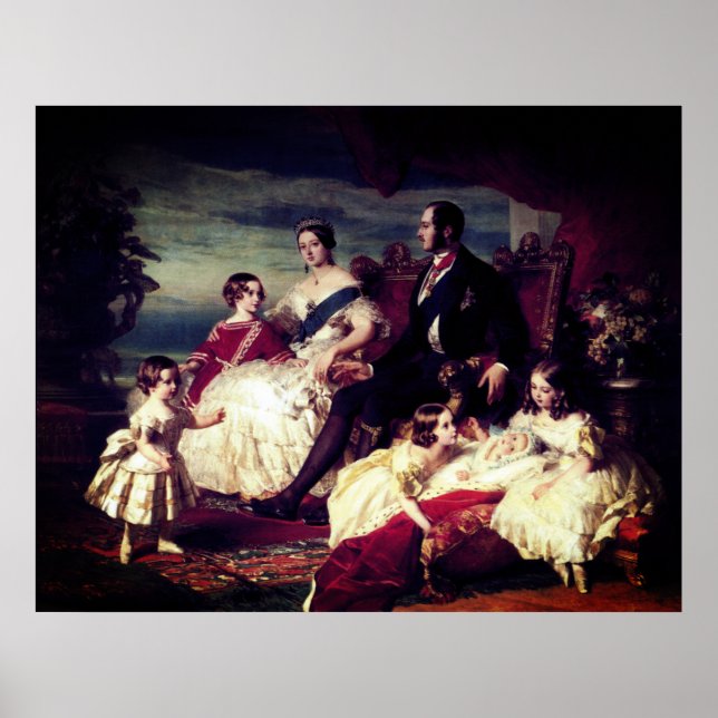 Queen Victoria och Prince Albert - Royal Poster (Framsidan)
