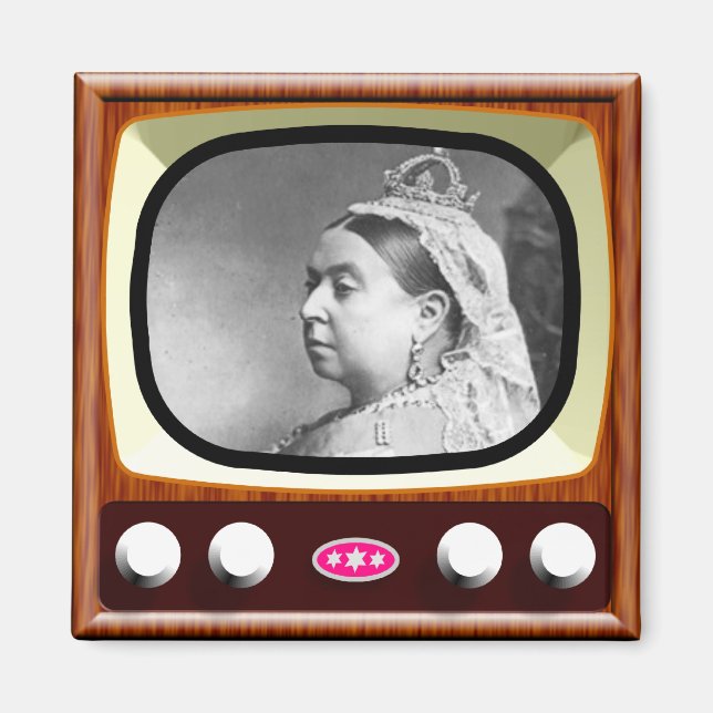 Queen Victoria på Retro TV Magnet (Framsidan)