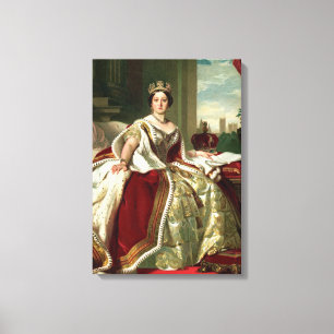 Queen Victoria Porträtt Canvastryck