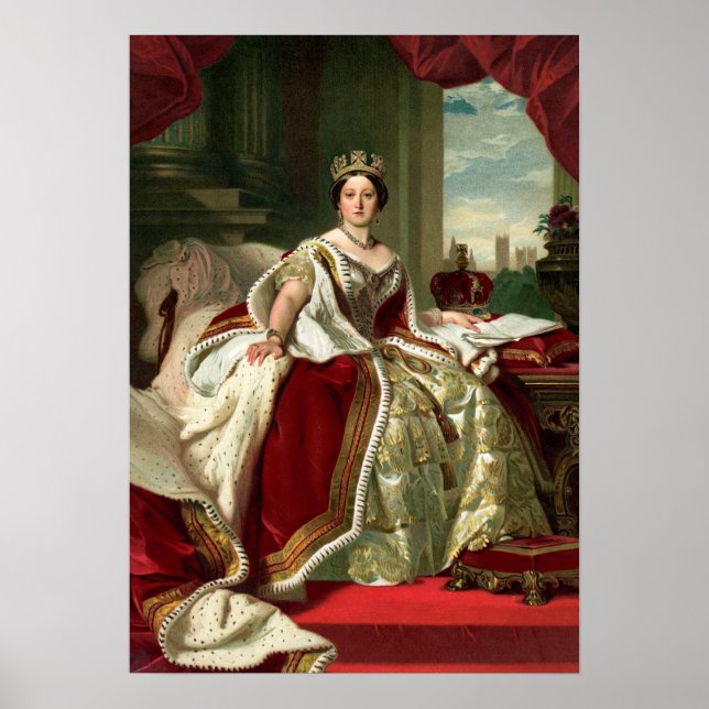 Queen Victoria Porträtt Poster (Framsidan)